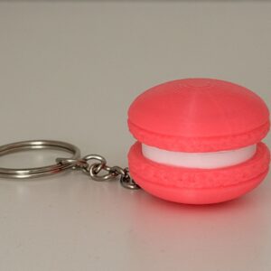 Macaron Clicker & Keychain (Pink)